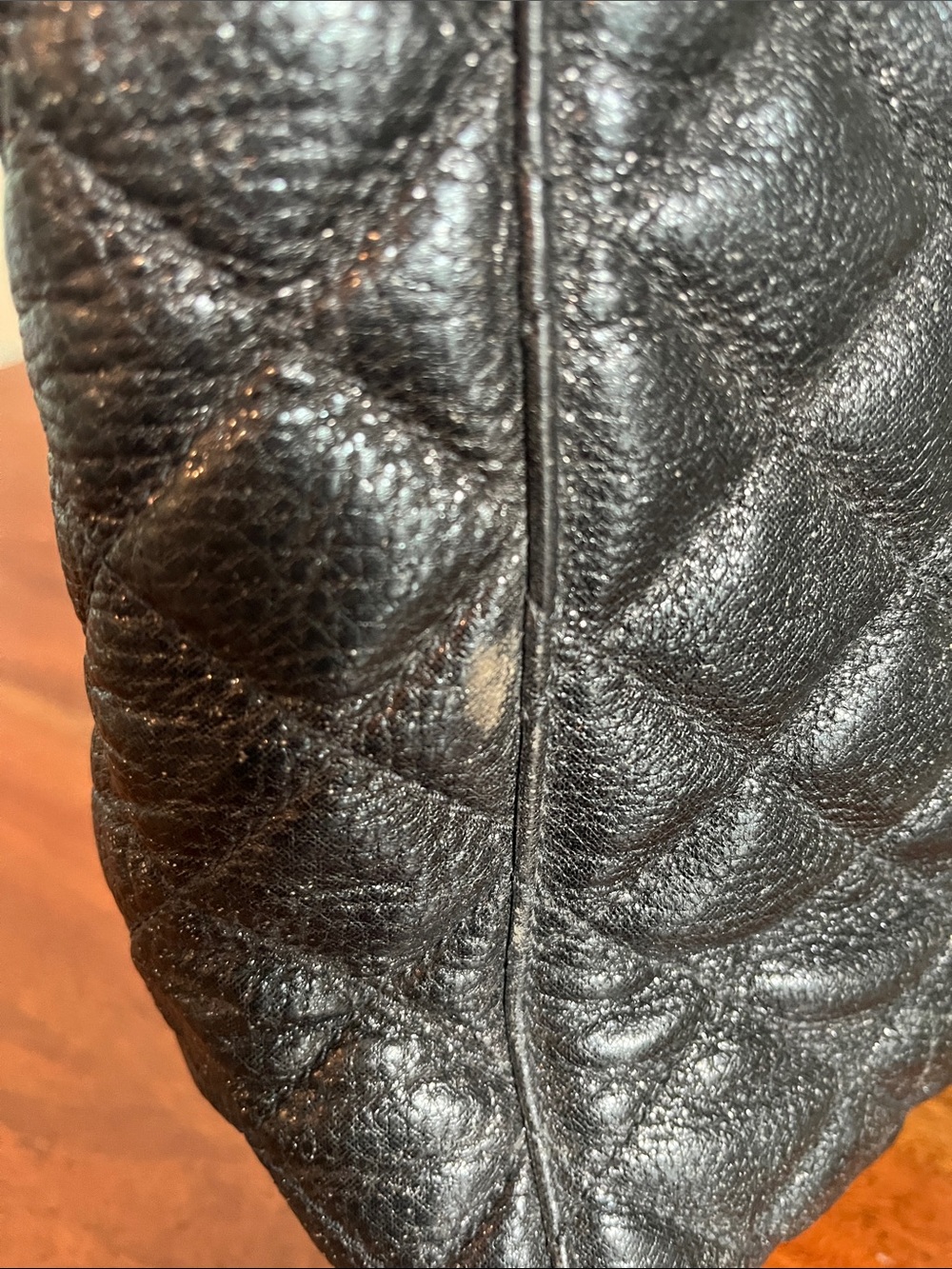 Kate Spade Black Quilted Chainlink Tote - Picture 8 of 16
